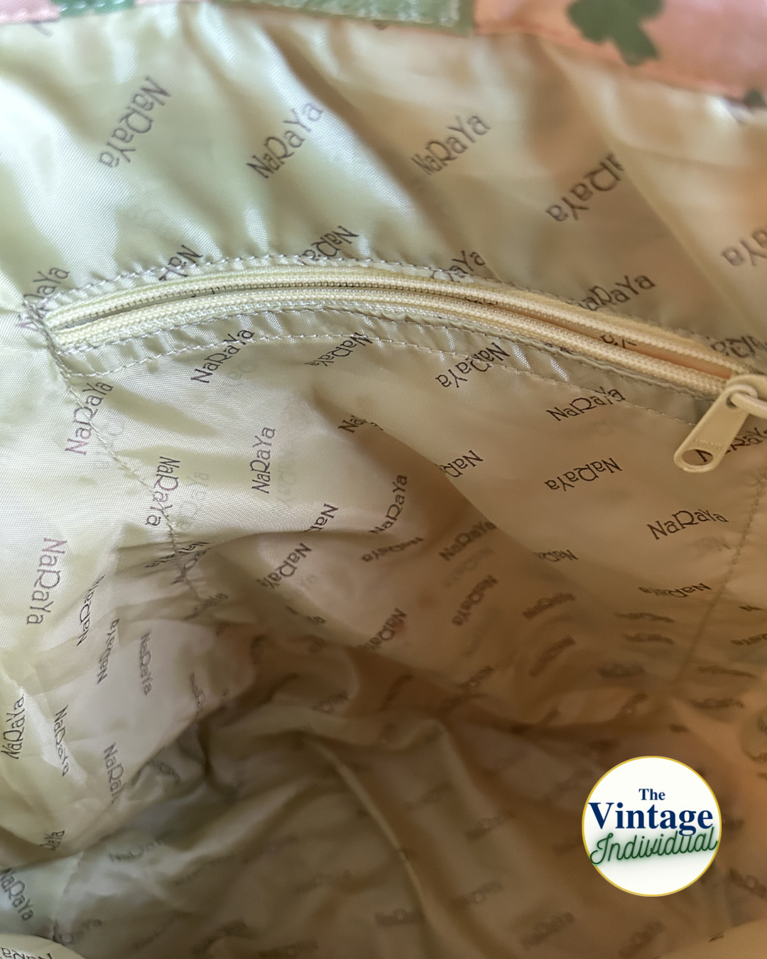 Vintage Quilted Lucky Clover Bunny Braided Handle Tote