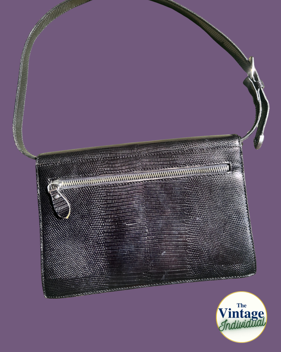 Vintage Ralph Lauren Black Pocket-Book Style Shoulder Bag