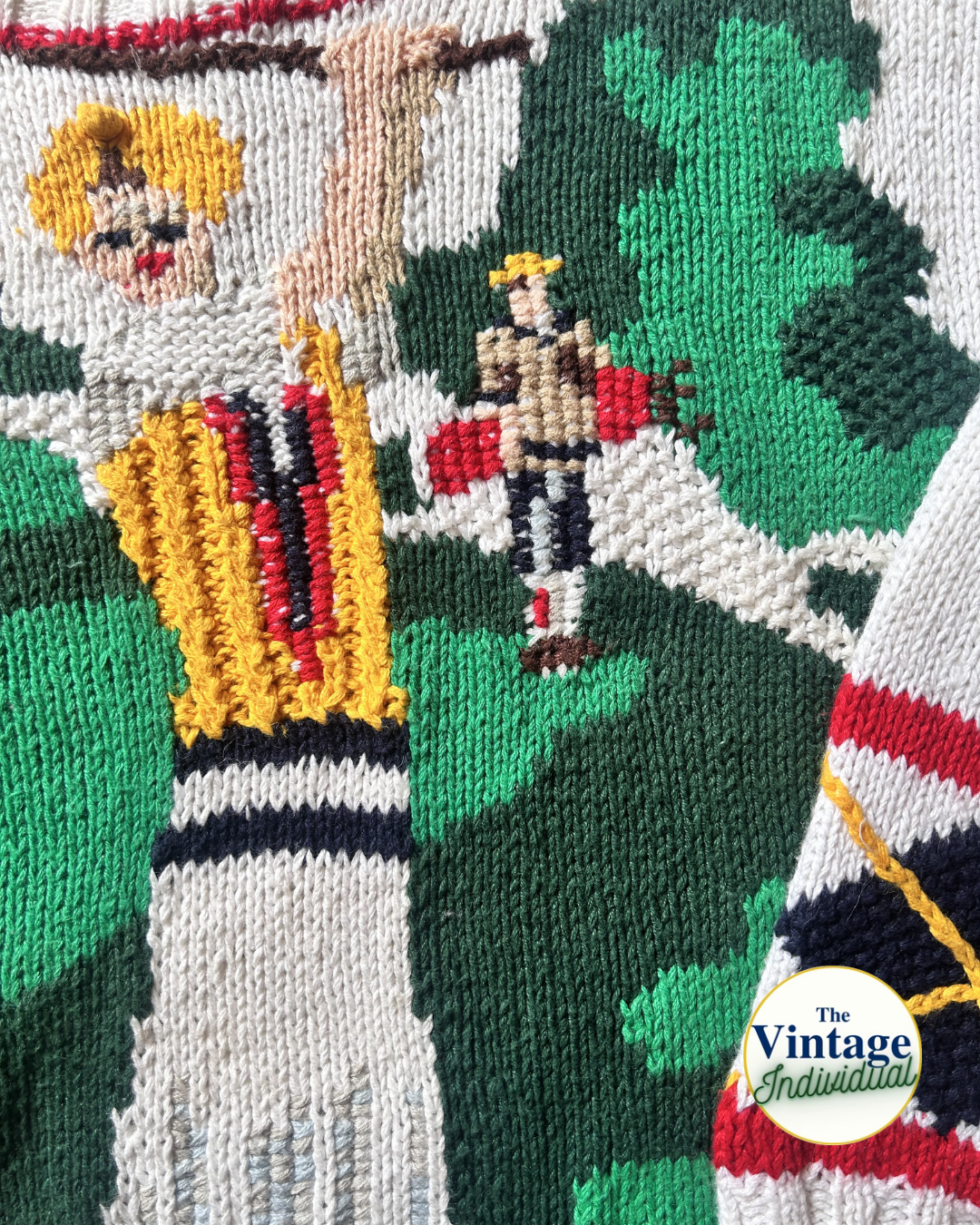 Vintage Hand Knit Golf Pro Sweater