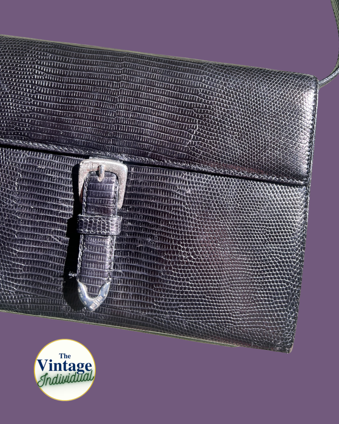 Vintage Ralph Lauren Black Pocket-Book Style Shoulder Bag
