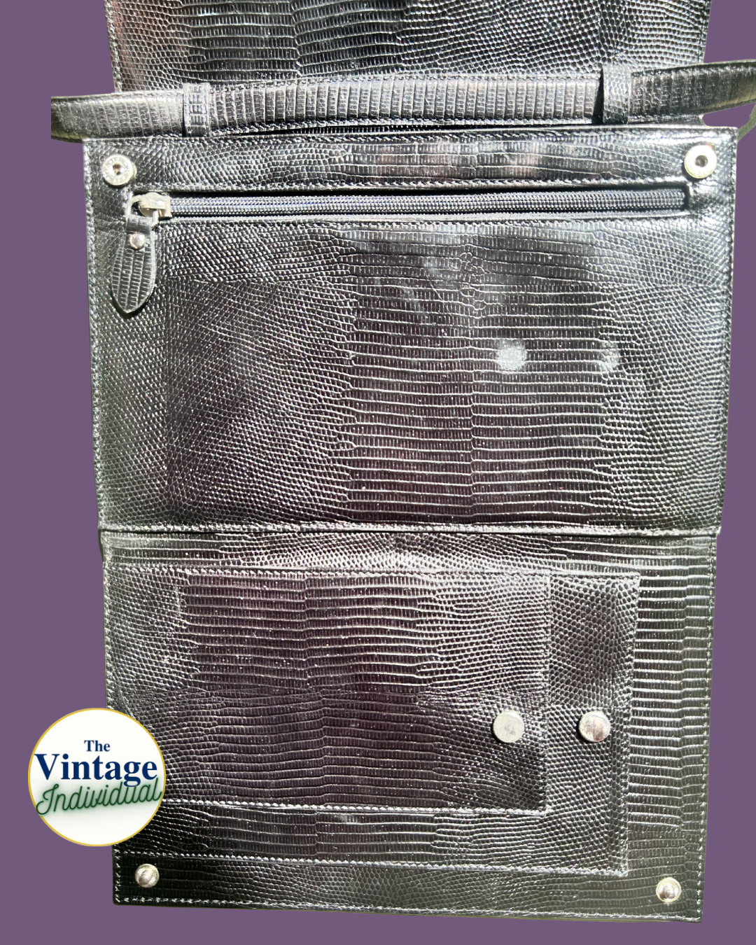 Vintage Ralph Lauren Black Pocket-Book Style Shoulder Bag