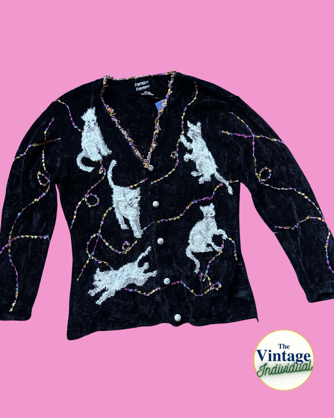 Kittens in Yarn Cardigan