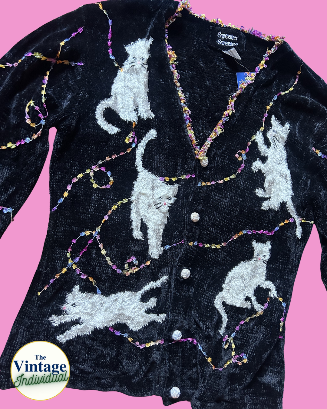 Kittens in Yarn Cardigan